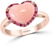 Effy Multi-Gemstone (2 3/8 ct.t.w.) Heart Ring in 14K Rose Gold