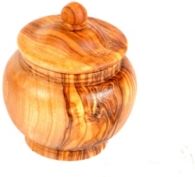 Olive Wood Acorn Sugar Bowl, Large