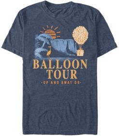 Pixar Men's Up Balloon Tour, Short Sleeve T-Shirt