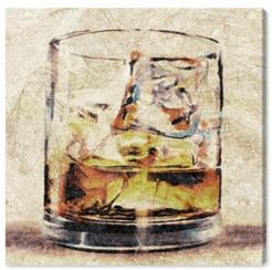 Scotch Glass Canvas Art - 16" x 16" x 1.5"