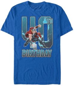 Fifth Sun Men's Marvel Thor 40th Birthday Short Sleeve T-Shirt