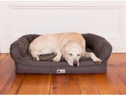 Ez Wash Fleece Headrest Memory Foam Dog Bed, Medium