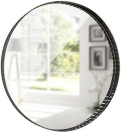American Art Decor Galvanized Round Wall Vanity Mirror