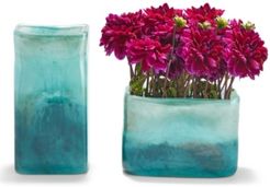 Green to Blue Landscape Vases - Set of 2