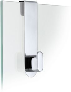 Glass Door Shower Hook - Polished - Areo Bedding