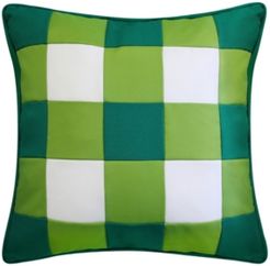 Edie@Home Outdoor Gingham Decorative Pillow, 20" x 20"