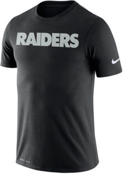 Las Vegas Raiders Dri-fit Cotton Essential Wordmark T-Shirt
