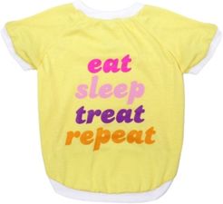 Pet Tee - Eat Sleep Treat Repeat Large