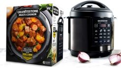6-Qt. Triple Layer Titanium Coating Multi Cooker with Built-In Timer and Pre-Settings