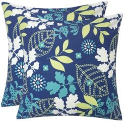 Outdoor Pillow, Tropical Leaf - Set of 2