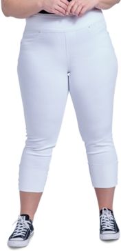 Trendy Plus Size The Tummy Toner Cuffed Jeans