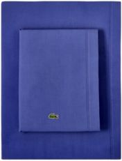 Lacoste Percale Full Solid Sheet Set Bedding