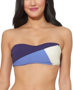 Colorblocked Bandeau Bikini Top Women's Swimsuit