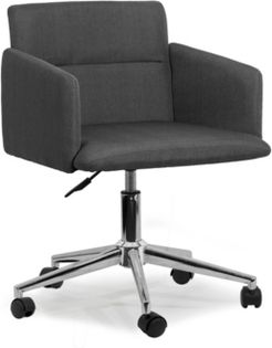 Aila Fabric Swivel Office Chair with Wheel Base