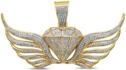 Diamond (1-1/3 ct. t.w.) Pendant in 14K Yellow Gold over Sterling Silver