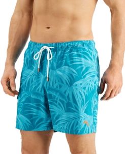 Naples Desert Fronds Upf 30 Botanical-Print 6" Swim Trunks