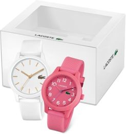 12.12 Silicone Strap Watch, 36mm Gift Set