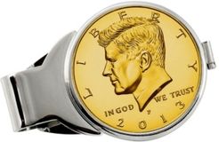 Gold-Layered Jfk Half Dollar Coin Money Clip