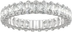 Moissanite Oval Eternity Band (2-9/10 ct. t.w. Dew) in 14k White Gold