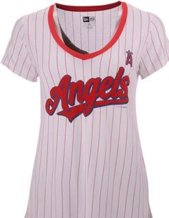 Los Angeles Angels Pinstripe V-Neck T-Shirt