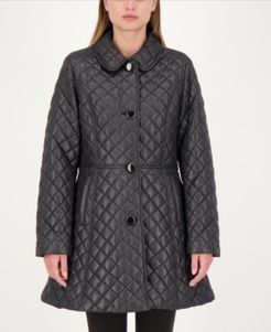 Skirted Quilted Coat