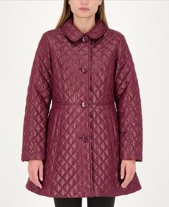 Skirted Quilted Coat