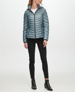 Shine Hooded Packable Down Puffer Coat, Created for Macy's