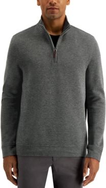 Birdseye Quarter-Zip Sweater, Created for Macy's