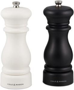 Southwold Classic Salt & Pepper Mill Gift Set, Black/White