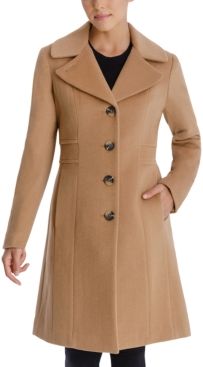 Single-Breasted Walker Coat, Created for Macy's