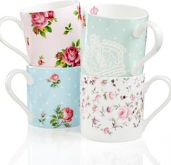 Dinnerware, Set of 4 Old Country Roses Mugs