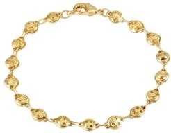 2028 Gold-Tone Happy Face Chain Bracelet