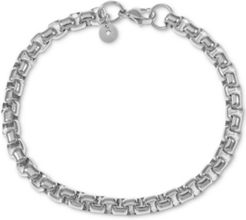 Inc Men's Rounded Box Link Chain Bracelet, Created for Macy's