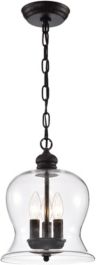 Madigan 12" 3-Light Indoor Pendant Lamp with Light Kit