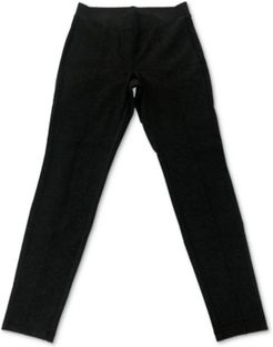 Petite Heathered Seam-Front Ponte-Knit Pants, Created for Macy's