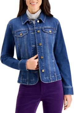 Button-Up Denim Jacket, Created for Macy's