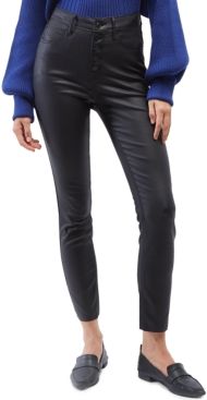 Coated High-Rise Skinny Ankle Jeans