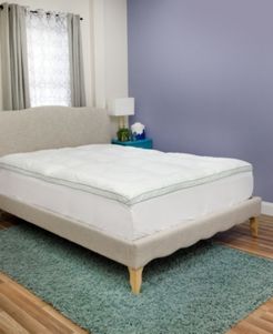 Fresh and Clean 2.5" Down Alternative Mattress Topper with Ultra-Fresh Treated Fabric, Queen