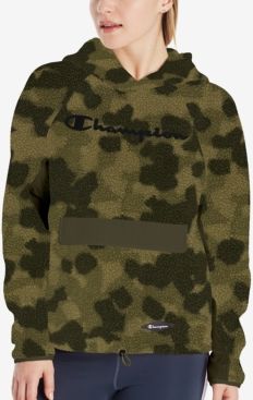 Camo-Print Fleece Hoodie