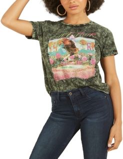 Cotton Tropical Graphic T-Shirt