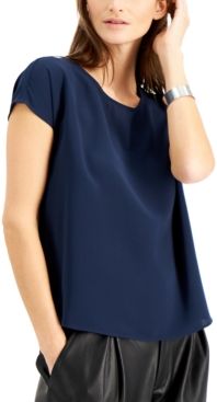 Solid-Color Scoop-Neck Top, Created for Macy's