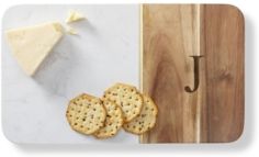 Personalized Marble Acacia Cheese Board