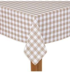 Buffalo Check Sand 100% Cotton Table Cloth for Any Table 52"X52"