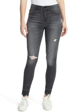 Destructed High-Rise Skinny Jeans