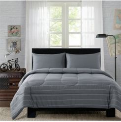 Bryce Pinstripe Mini 4-Piece Bed-in-a-Bag, Full Bedding