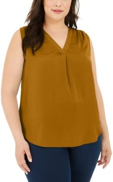 Plus Size V-Neck Top, Created for Macy's
