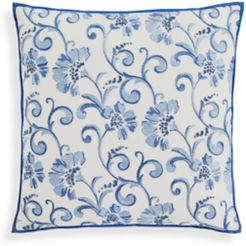 Palmette 18X18 Decorative Pillow, Created for Macy's Bedding