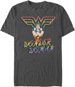 Wonder Woman Diana Rainbow Short Sleeve T-shirt