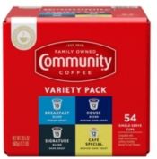 Variety Pack, Medium to Dark Roast Single Serve Pods, Keurig K-Cup Brewer Compatible, 54 Ct