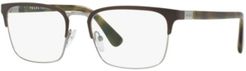 Pr 54TV Men's Rectangle Eyeglasses